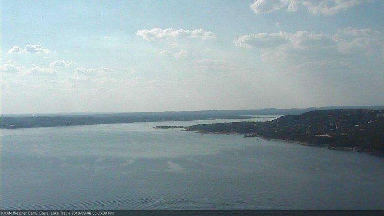 Lake Travis webcam, September 6, 2019 4:05 PM CT