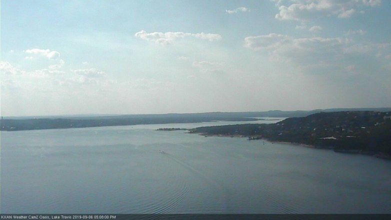 Lake Travis webcam, September 6, 2019 4:10 PM CT