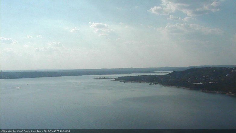 Lake Travis webcam, September 6, 2019 4:15 PM CT