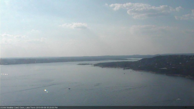 Lake Travis webcam, September 6, 2019 4:30 PM CT