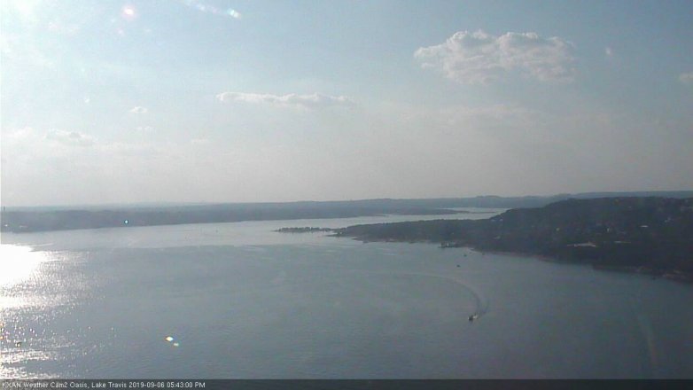 Lake Travis webcam, September 6, 2019 4:45 PM CT