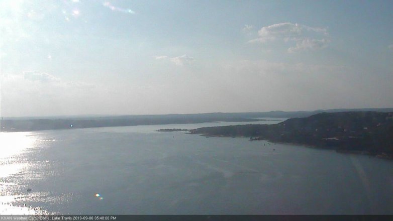 Lake Travis webcam, September 6, 2019 4:50 PM CT