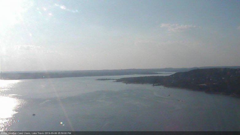 Lake Travis webcam, September 6, 2019 5:00 PM CT