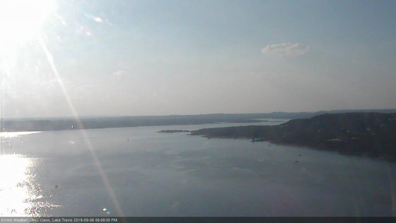 Lake Travis webcam, September 6, 2019 5:10 PM CT