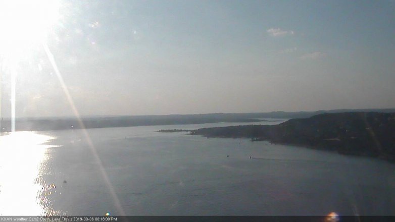 Lake Travis webcam, September 6, 2019 5:20 PM CT