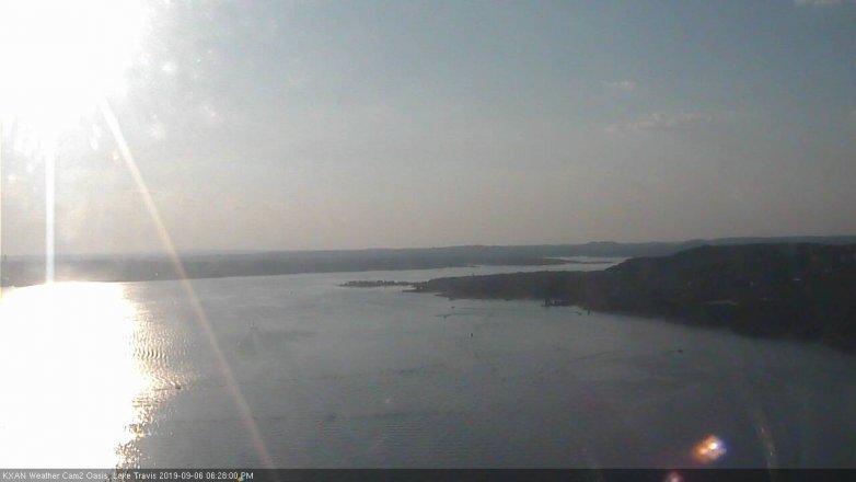 Lake Travis webcam, September 6, 2019 5:30 PM CT