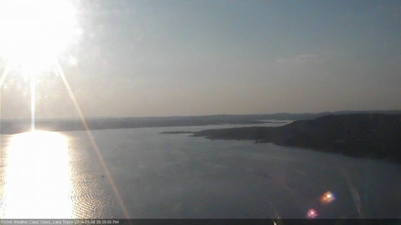 Lake Travis webcam, September 6, 2019 5:40 PM CT