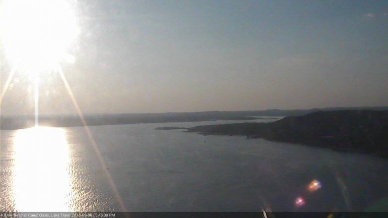 Lake Travis webcam, September 6, 2019 5:45 PM CT
