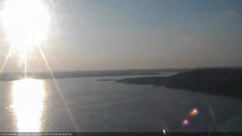 Lake Travis webcam, September 6, 2019 5:50 PM CT
