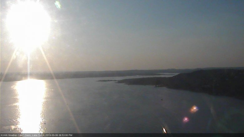 Lake Travis webcam, September 6, 2019 5:55 PM CT