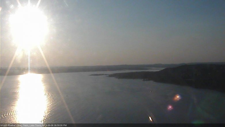 Lake Travis webcam, September 6, 2019 6:00 PM CT