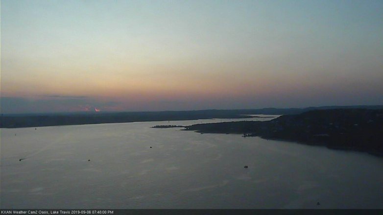 Lake Travis webcam, September 6, 2019 6:50 PM CT