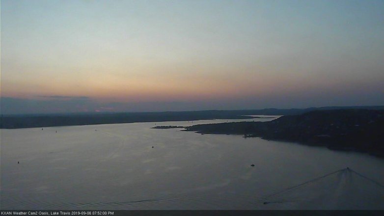 Lake Travis webcam, September 6, 2019 6:55 PM CT