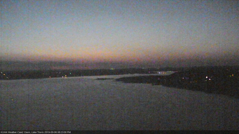 Lake Travis webcam, September 6, 2019 7:25 PM CT