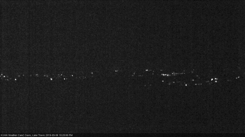Lake Travis webcam, September 6, 2019 9:30 PM CT