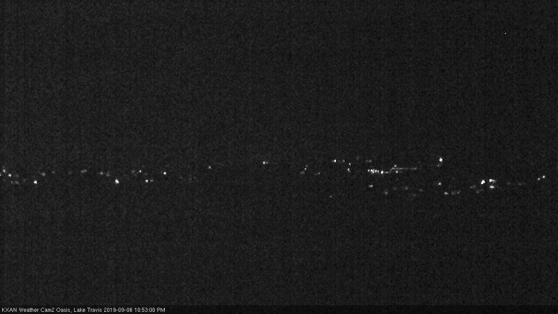 Lake Travis webcam, September 6, 2019 9:55 PM CT