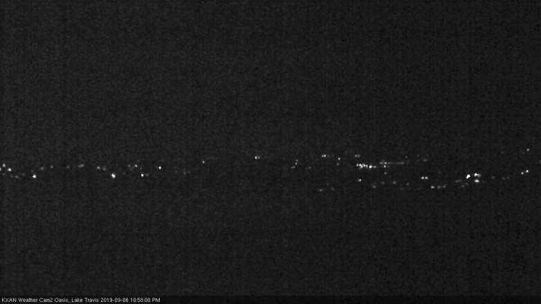 Lake Travis webcam, September 6, 2019 10:00 PM CT