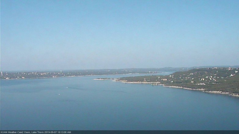 Lake Travis webcam, September 7, 2019 9:15 AM CT