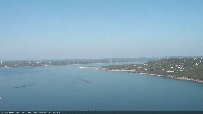 Lake Travis webcam, September 7, 2019 9:20 AM CT