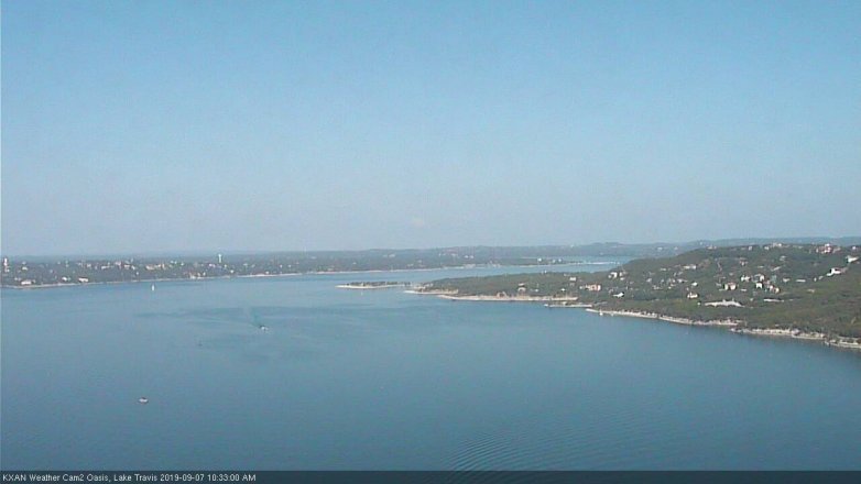 Lake Travis webcam, September 7, 2019 9:35 AM CT