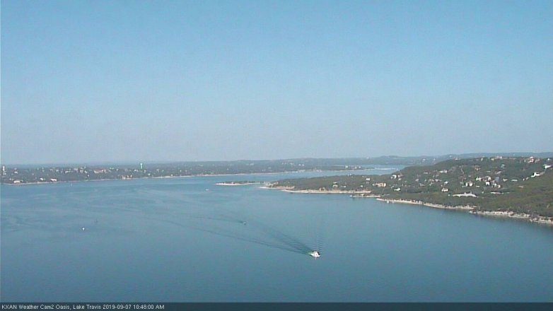 Lake Travis webcam, September 7, 2019 9:50 AM CT