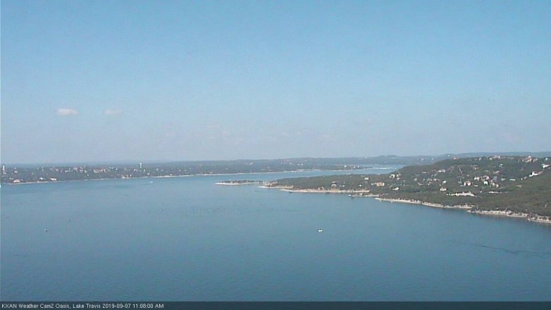 Lake Travis webcam, September 7, 2019 10:10 AM CT