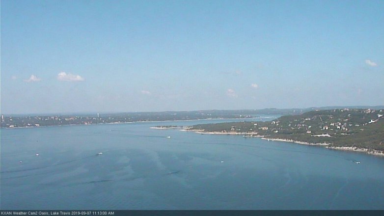 Lake Travis webcam, September 7, 2019 10:15 AM CT