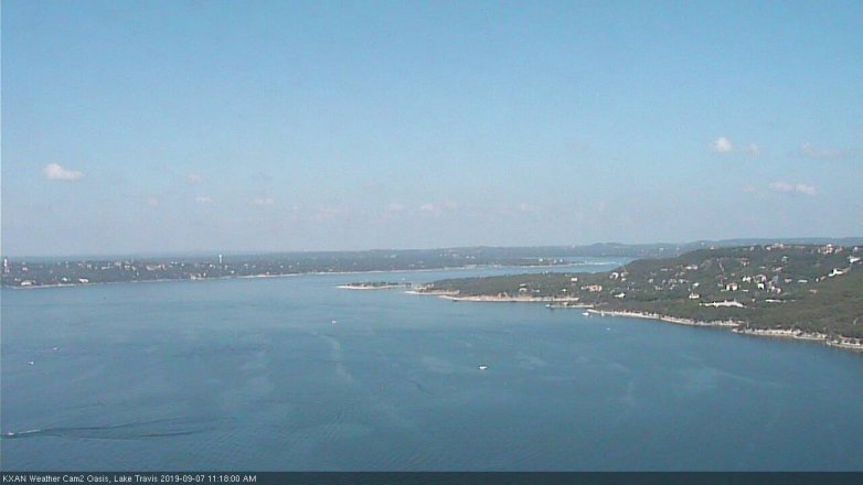 Lake Travis webcam, September 7, 2019 10:20 AM CT