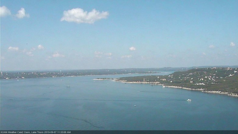 Lake Travis webcam, September 7, 2019 10:35 AM CT