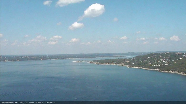 Lake Travis webcam, September 7, 2019 11:00 AM CT