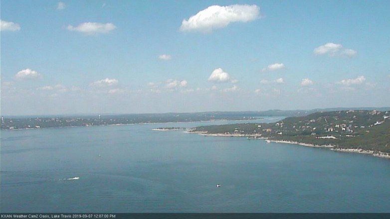 Lake Travis webcam, September 7, 2019 11:10 AM CT