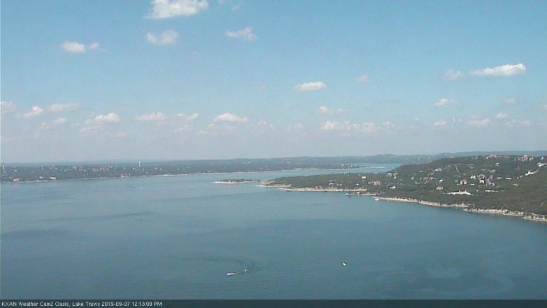 Lake Travis webcam, September 7, 2019 11:15 AM CT