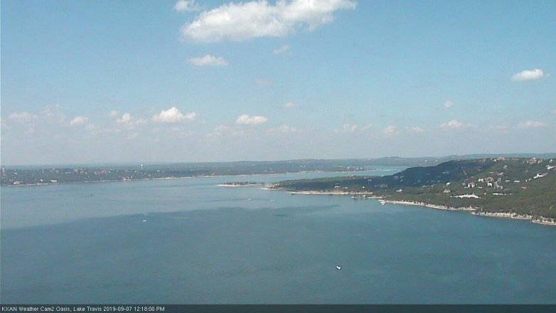 Lake Travis webcam, September 7, 2019 11:20 AM CT
