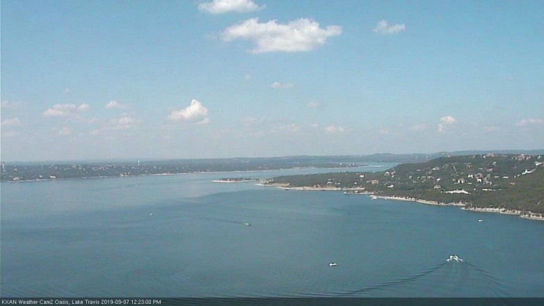 Lake Travis webcam, September 7, 2019 11:25 AM CT
