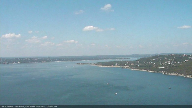 Lake Travis webcam, September 7, 2019 11:30 AM CT