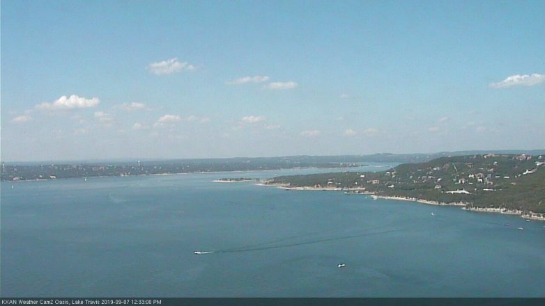 Lake Travis webcam, September 7, 2019 11:35 AM CT