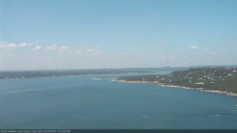 Lake Travis webcam, September 7, 2019 11:55 AM CT