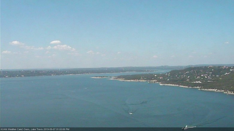 Lake Travis webcam, September 7, 2019 12:05 PM CT