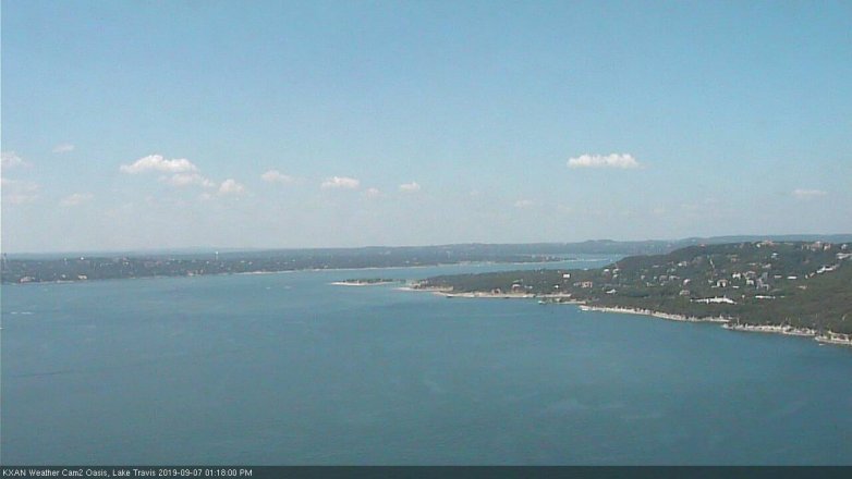 Lake Travis webcam, September 7, 2019 12:20 PM CT