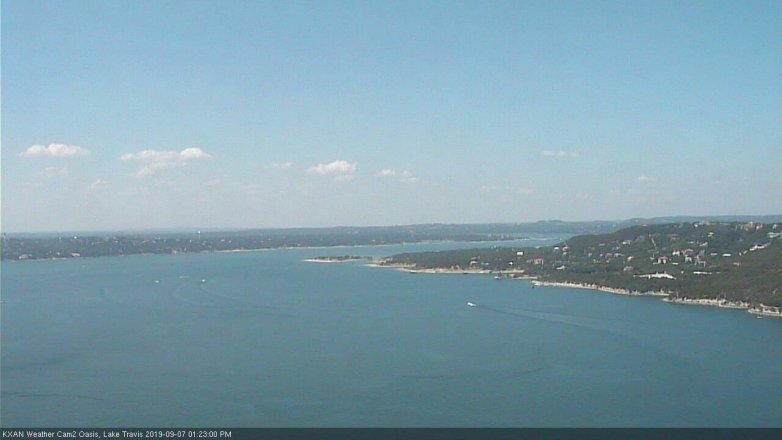 Lake Travis webcam, September 7, 2019 12:25 PM CT