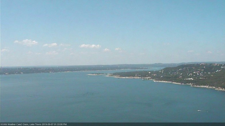 Lake Travis webcam, September 7, 2019 12:35 PM CT