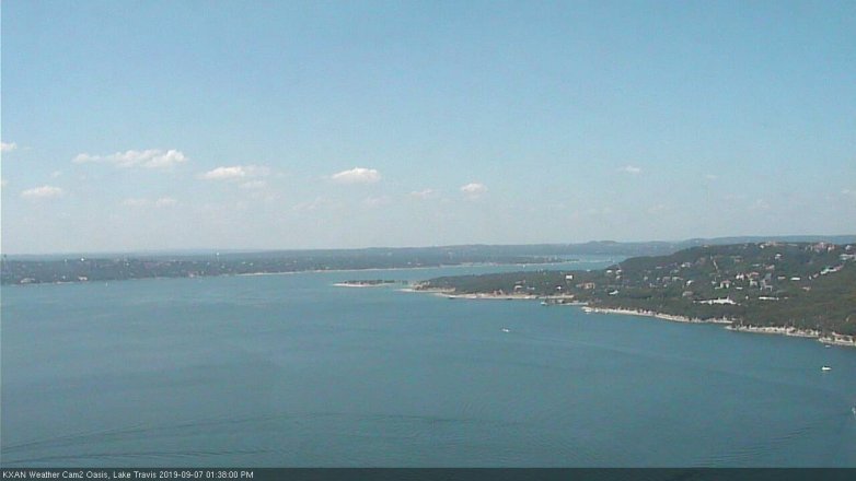 Lake Travis webcam, September 7, 2019 12:40 PM CT