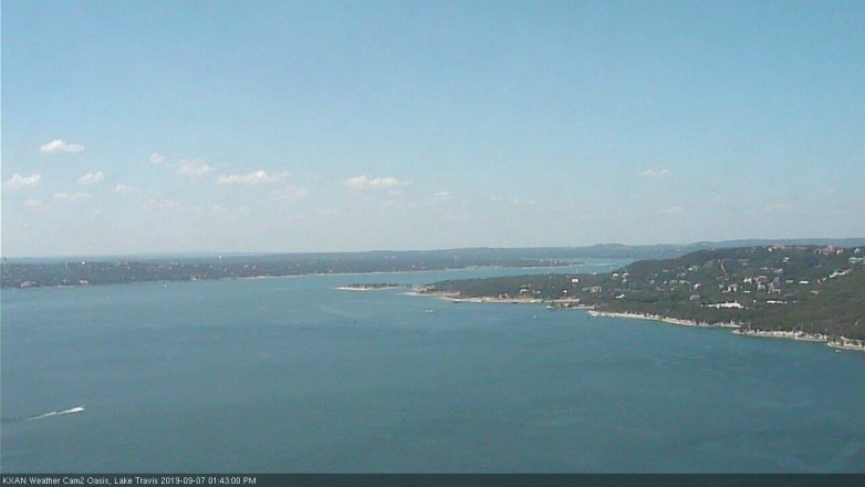 Lake Travis webcam, September 7, 2019 12:45 PM CT