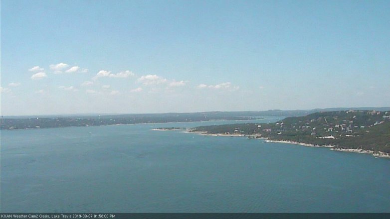 Lake Travis webcam, September 7, 2019 1:00 PM CT