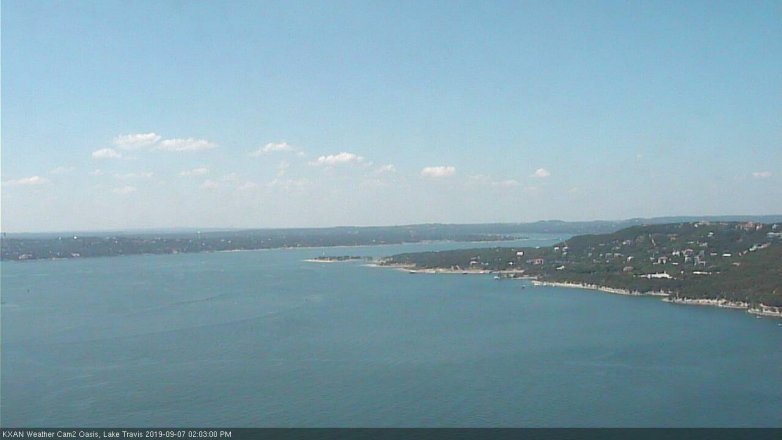 Lake Travis webcam, September 7, 2019 1:05 PM CT
