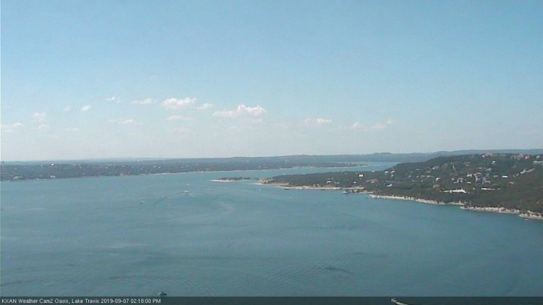 Lake Travis webcam, September 7, 2019 1:20 PM CT