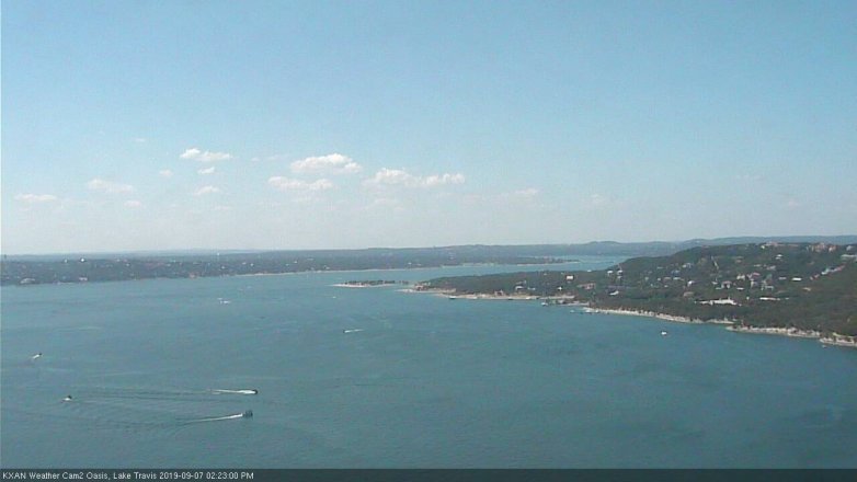 Lake Travis webcam, September 7, 2019 1:25 PM CT