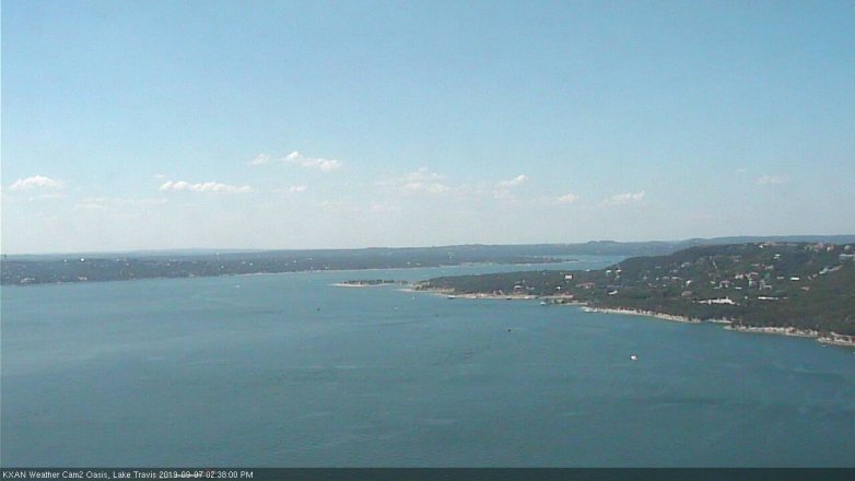 Lake Travis webcam, September 7, 2019 1:40 PM CT