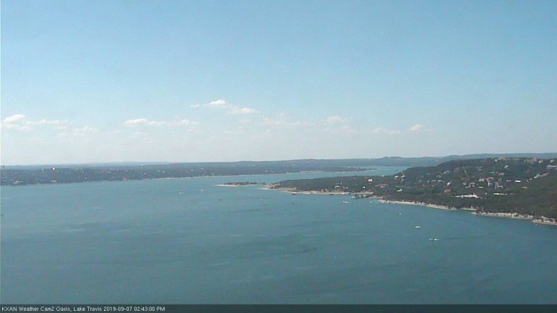 Lake Travis webcam, September 7, 2019 1:45 PM CT