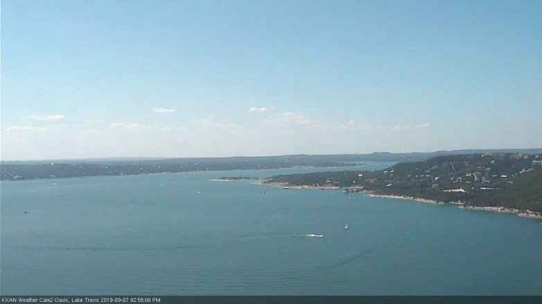 Lake Travis webcam, September 7, 2019 2:00 PM CT